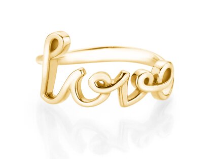 Ring Love Clean in 14K geelgoud gepolijst