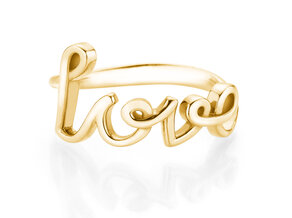 Ring Love Clean in 14K geelgoud gepolijst
