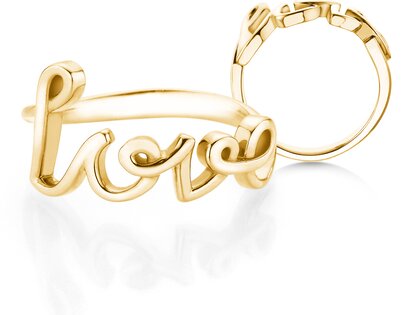 Ring Love Clean in 14K geelgoud gepolijst