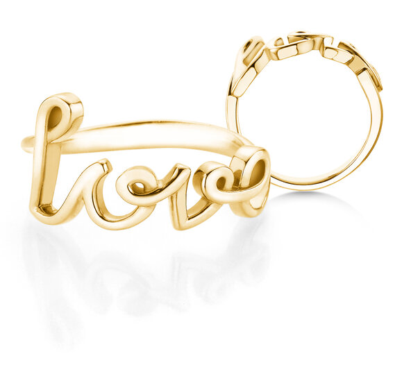 Ring Love Clean in 14K geelgoud gepolijst