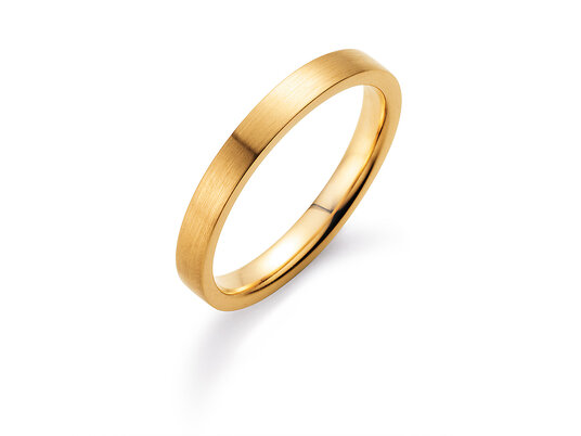 Model Modern 3mm in 14K geelgoud mat