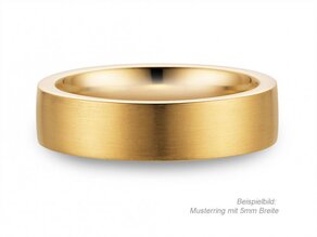 Herenring Modern 2,5mm in 9K geelgoud mat