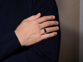 Model Modern 8mm in 14K witgoud gepolijst