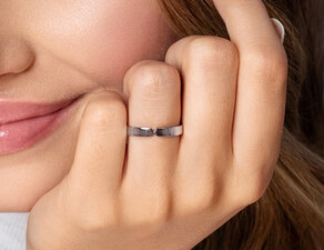 Verlovingsring Serenity in zilver 925/- gepolijst