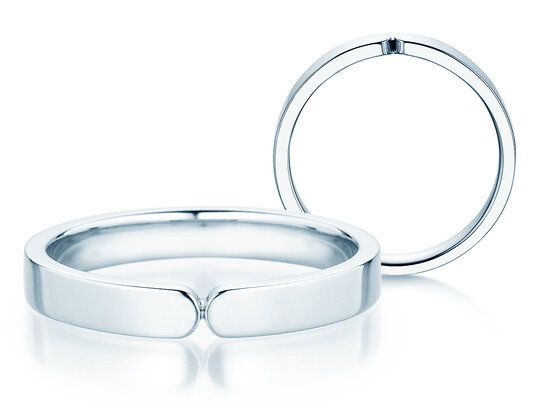 Verlovingsring Serenity in zilver 925/- gepolijst