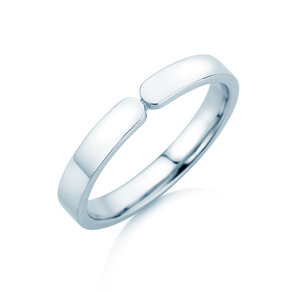 Verlovingsring Serenity in zilver 925/- gepolijst