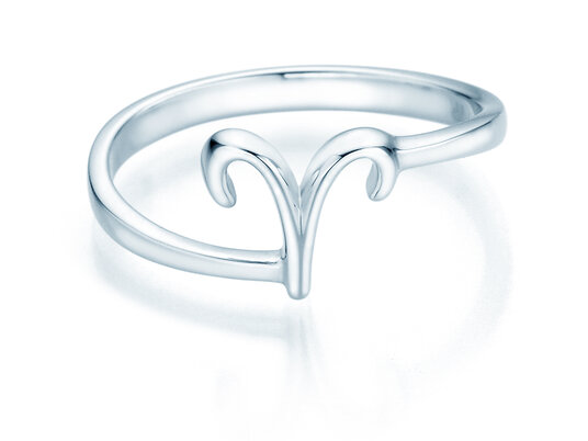 Sterrenbeeld ring Ram in zilver 925/-