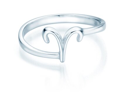 Sterrenbeeld ring Ram in zilver 925/-