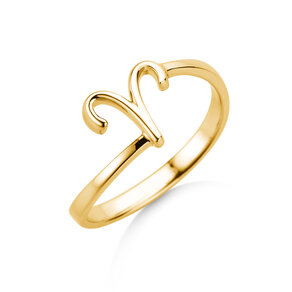 Sterrenbeeld ring Ram in 14K geelgoud