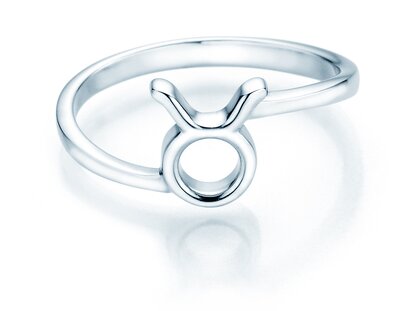 Sterrenbeeld ring Stier in zilver 925/-