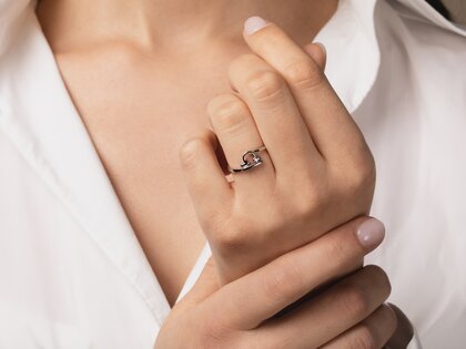 Sterrenbeeld ring Weegschaal in zilver 925/-