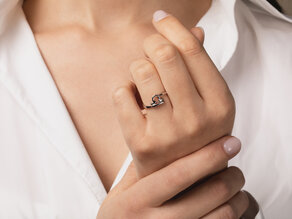 Sterrenbeeld ring Weegschaal in zilver 925/-