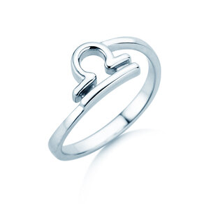 Sterrenbeeld ring Weegschaal in zilver 925/-