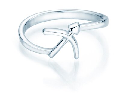 Sterrenbeeld ring Boogschutter in 18K witgoud