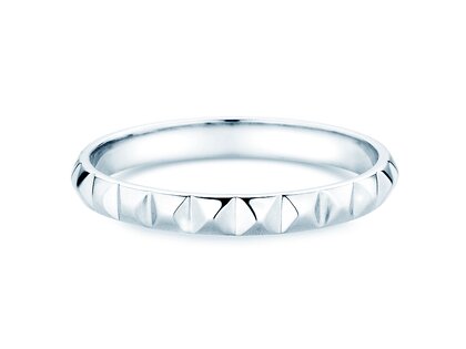 Verlovingsring Trinity in 14K witgoud gepolijst
