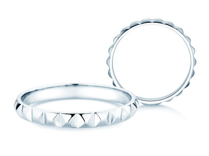 Verlovingsring Trinity in 14K witgoud gepolijst