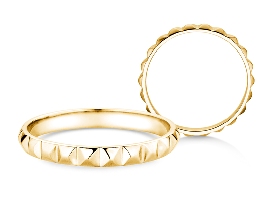 Verlovingsring Trinity in 14K geelgoud gepolijst